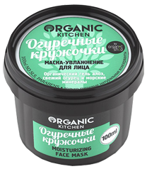 Organic Kitchen Маска-зволоження для обличчя "Огіркові кружечки" 100мл