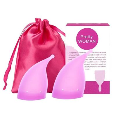 ECOLIFE Жіночі менструальні чаші крапля (2шт)