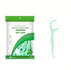 ECOLIFE Флоси для зубів зелені (100шт)