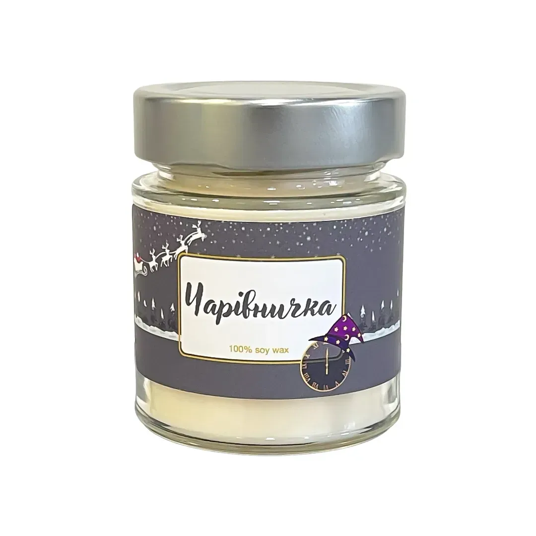 CANDLES IN UA Ароматична новорічна свічка "ЧАРІВНИЧКА" 120г
