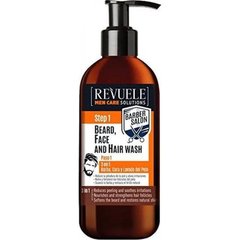 Revuele Men care Засіб для миття чоловічий 3в1 для бороди, обличчя та волосся 300мл