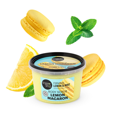 ORGANIC SHOP Зміцнюючий cкраб для тіла "Lemon Macaron" 250мл
