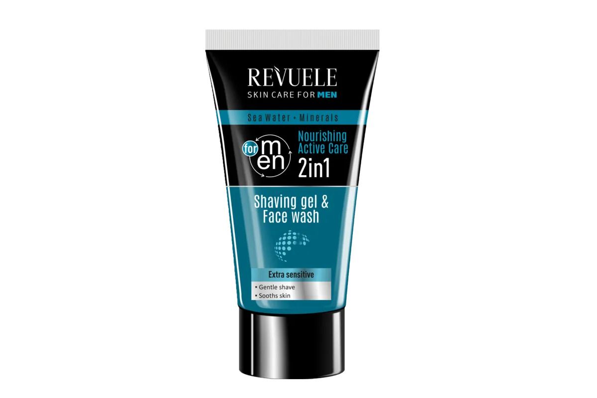 Revuele Skin Care FOR MEN Гель для гоління та вмивання 2в1 з морською водою та мінералами 180мл