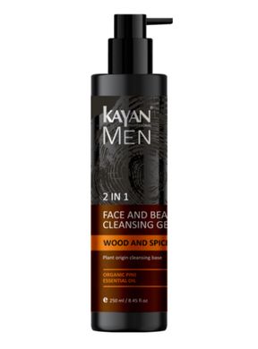 Kayan Men Очищаючий гель 2в1 для бороди і обличчя 250мл