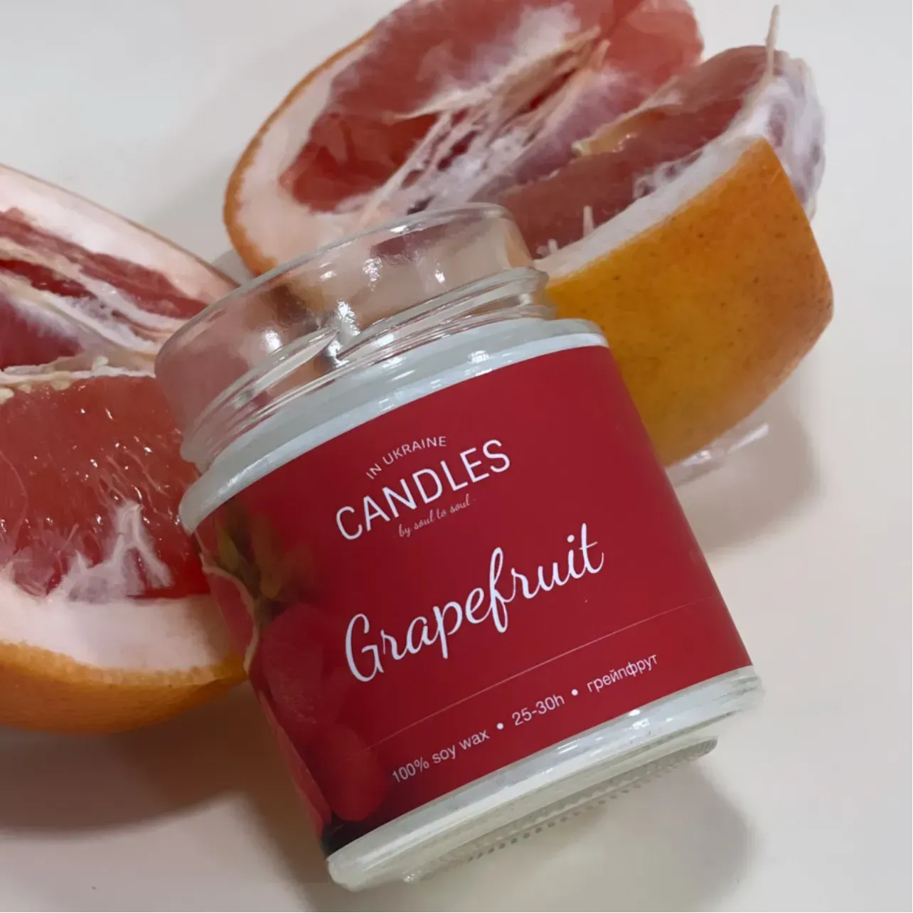 CANDLES IN UA Аромасвічка "ГРЕЙПФРУТ" 120г