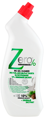 ZERO Еко гель для миття туалету на натуральній 10% лимонній кислоти 750мл