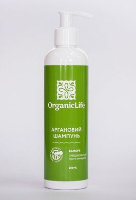 OrganicLife Шампунь аргановий "Зміцнюючий Бамбук" 250мл