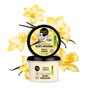 ORGANIC SHOP Зволожуючий мус для тіла "VANILLA & ORCHID" (колишній Бурбонска ваніль) 250мл