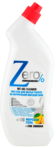 ZERO Эко гель для мытья туалета на натуральной морской соли 750мл