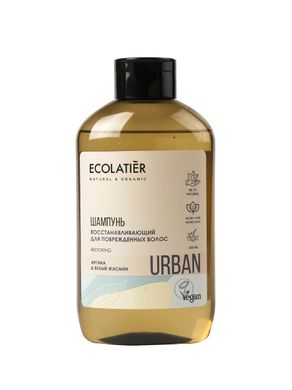 Ecolatier URBAN Шампунь для пошкодженого волосся Відновлюючий Аргана_Білий жасмин 600мл