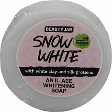 Beauty Jar Мыло с белой глиной и протеинами шелка anti-age "SNOW WHITE" 80гр