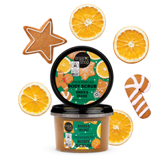 ORGANIC SHOP Різдвяний скраб для тіла Імбирне печиво Імбир та Апельсин 250мл