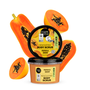 ORGANIC SHOP Скраб для тіла "PAPAYA & SUGAR (колишній Соковита папайя) 250мл