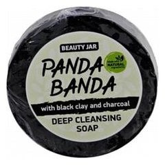 Beauty Jar Мило очищуюче з чорною глиною та деревним вугіллям “PANDA BANDA” 80мл