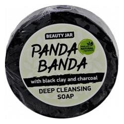 Beauty Jar Мыло очищающее с черной глиной и древесным углем "PANDA BANDA" 80мл