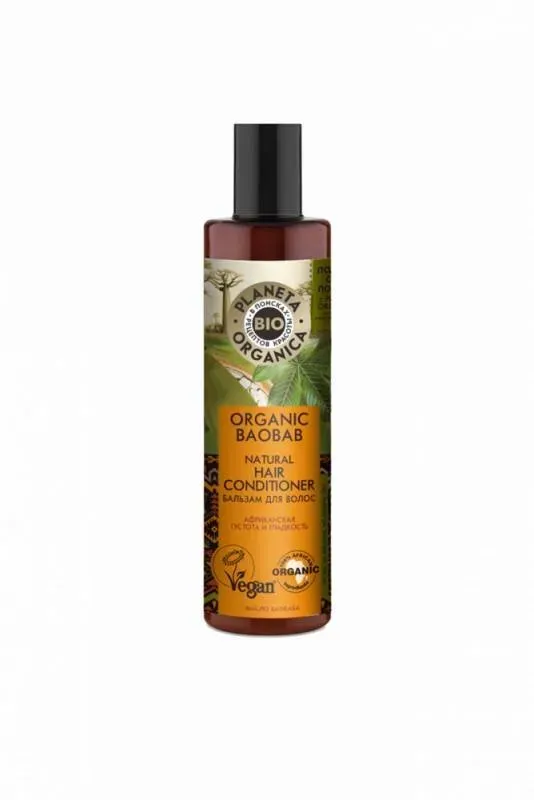Planeta Organica Бальзам для волосся "Густота та Гладкість" Organic baobab 280мл
