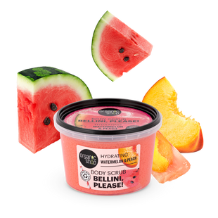 ORGANIC SHOP Зволожуючий скраб для тіла "Bellini, please!" Кавун і Персик 250мл