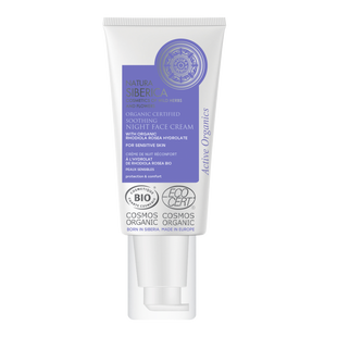 Natura Siberica Organic Certified Заспокійливий нічний крем для обличчя для чутливої ​​шкіри 50мл