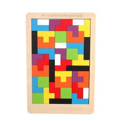 ECOLIFE Детская деревянная цветная головоломка - тетрис