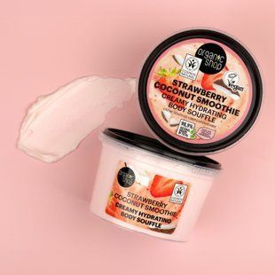 ORGANIC SHOP Суфле для тіла Зволожуюче Полунично-Кокосове смузі 250мл