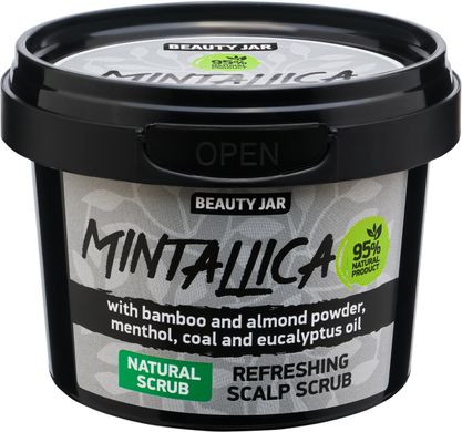Beauty Jar Скраб-шампунь очищуючий для шкіри голови "MINTALLICA" 100г