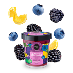 ORGANIC SHOP Body Desserts Поліруючий скраб для тіла Ожинове варення 450мл