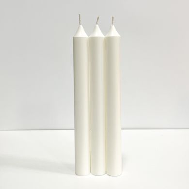 CANDLES IN UA Столові свічки білі (1шт)