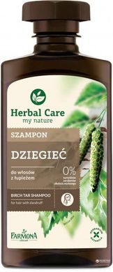 Herbal Care Шампунь для делікатного та тонкого волосся Березово-Дігтярний 330 мл