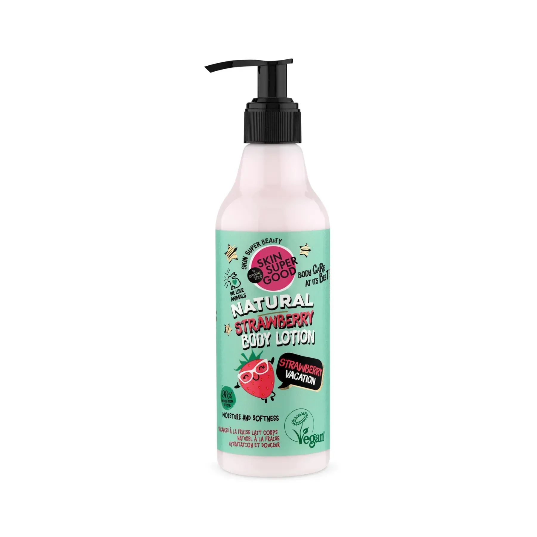 ORGANIC SHOP SKIN SUPER GOOD Полуничний лосьйон для тіла Strawberry 250мл