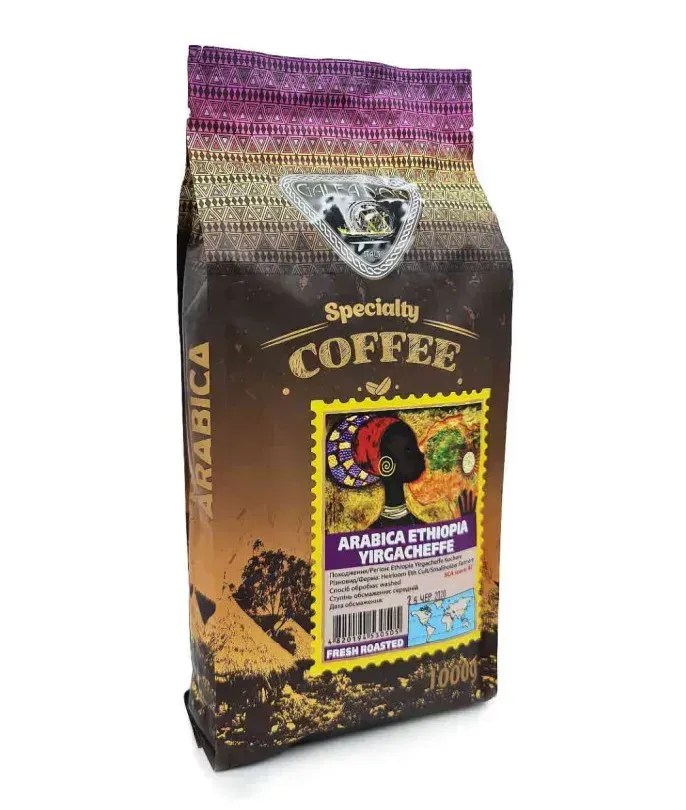 GALEAD'OR Кава в зернах "ARABICA ETHIOPIA YIRGACHEFFE" 1000г