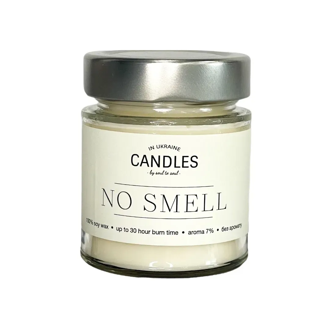 CANDLES IN UA Аромасвічка NO SMELL (без аромату) 120г