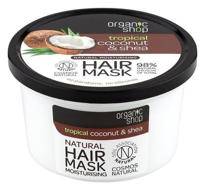 ORGANIC SHOP Зволожуюча маска для волосся "Coconut & Shea" 250мл