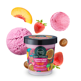 ORGANIC SHOP Body Desserts Очищуючий крем-пілінг для тіла Summer Fruit Ice Cream 450мл
