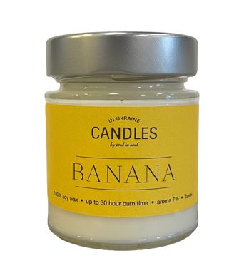CANDLES IN UA Аромасвічка BANANA (банан) 120г