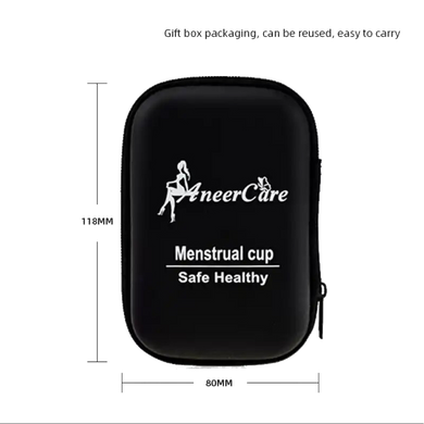 ECOLIFE Жіночі менструальні чаші (2шт) BOX BLACK в асортименті